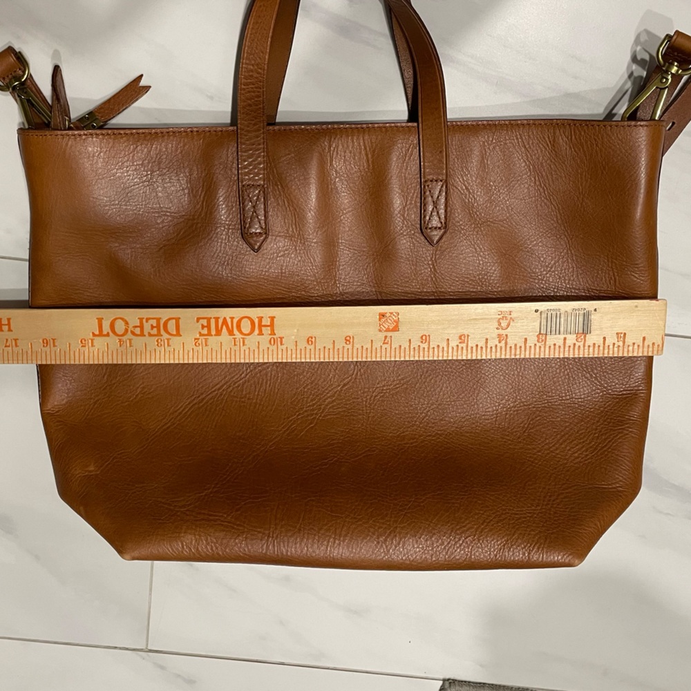 Madewell Leather Tote Bag (Brown) - Picture 7 of 8